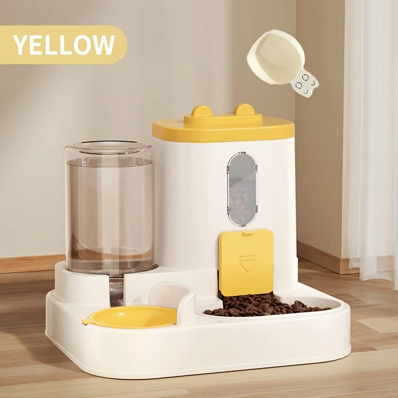 2-in-1 Automatic Pet Food & Water Dispenser – Smart Feeding Solution