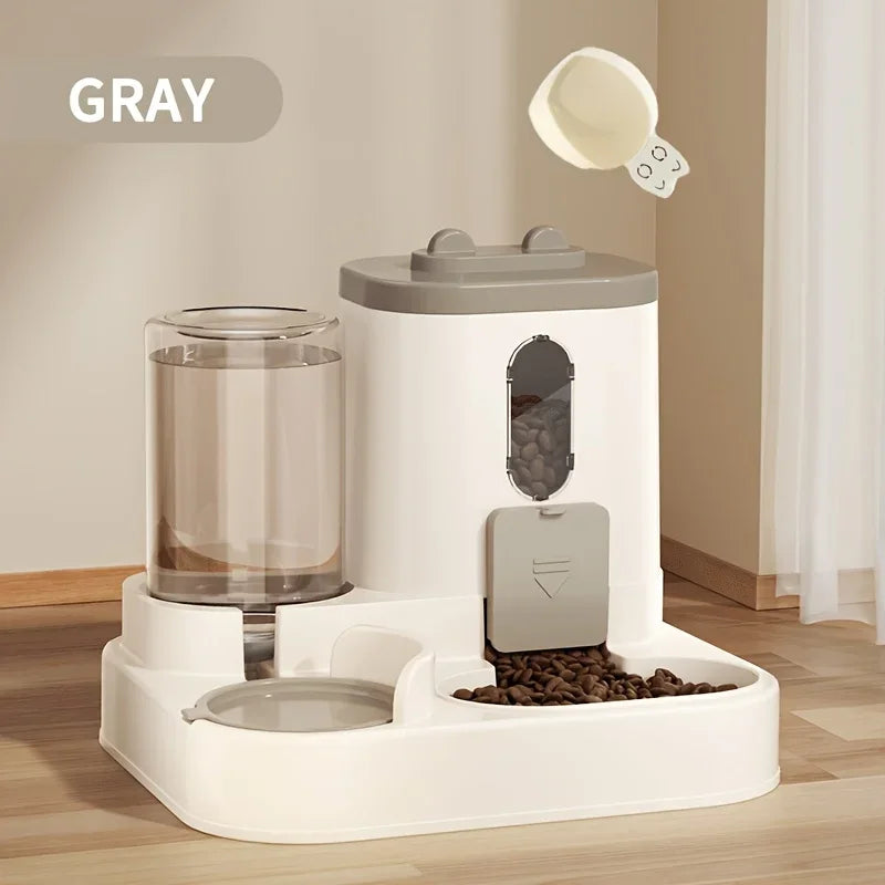 2-in-1 Automatic Pet Food & Water Dispenser – Smart Feeding Solution
