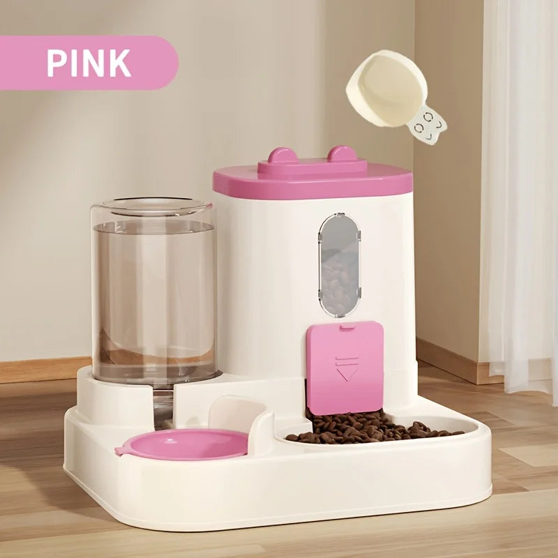 2-in-1 Automatic Pet Food & Water Dispenser – Smart Feeding Solution