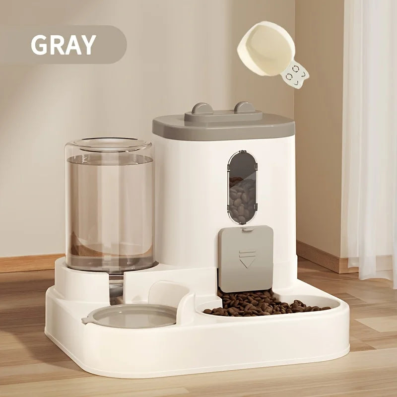 2-in-1 Automatic Pet Food & Water Dispenser – Smart Feeding Solution