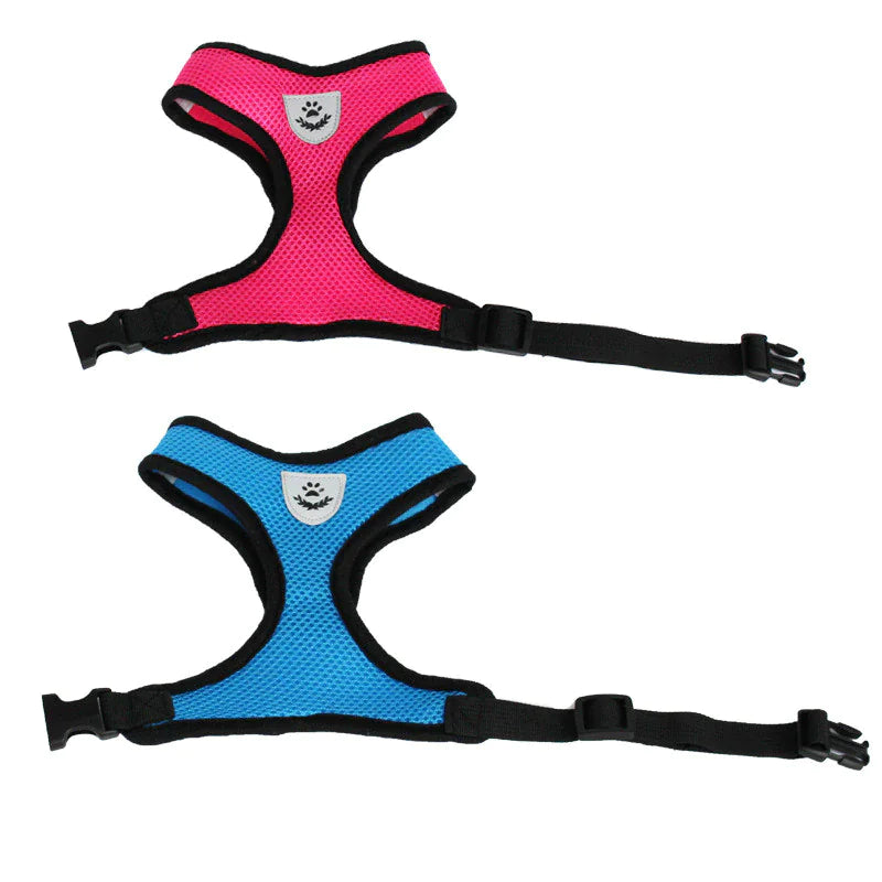 Adjustable Reflective Pet Harness – Dog & Cat Control Vest with Leash