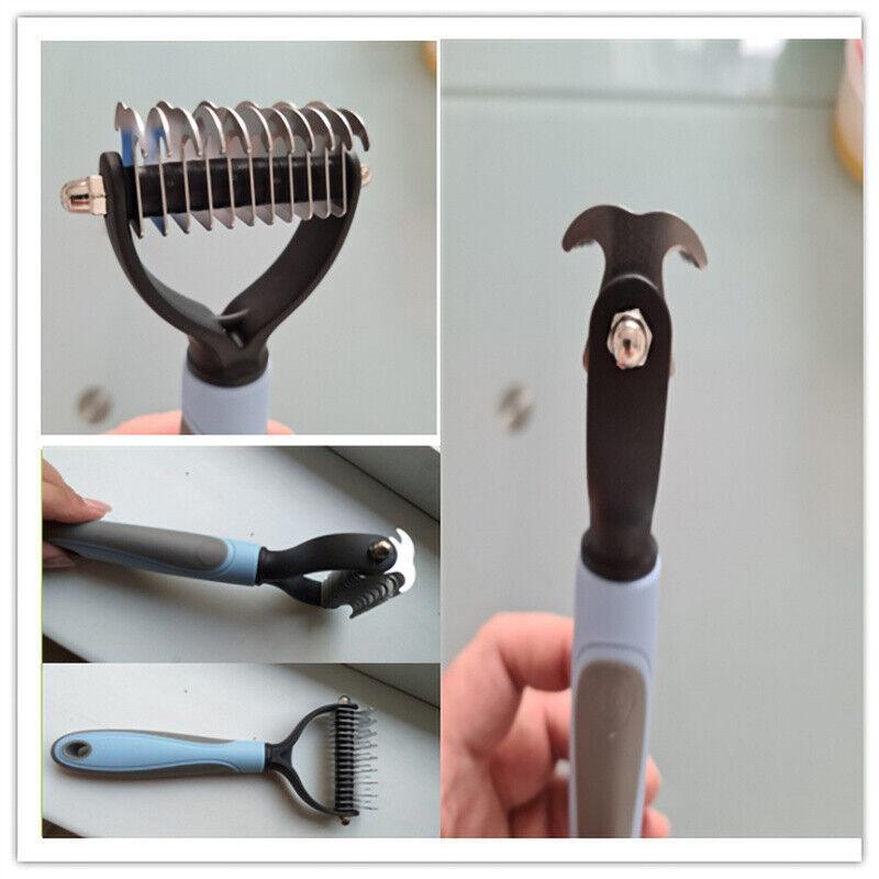 Double-Sided Pet Grooming Tool – Brush & Comb for Dogs & Cats