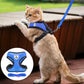 Adjustable Reflective Pet Harness – Dog & Cat Control Vest with Leash