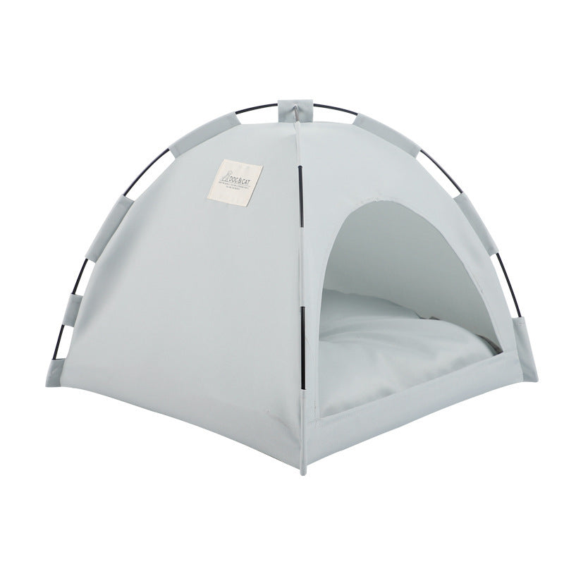 Foldable Cooling Tent Cat Bed – Portable Shade Shelter for Pets