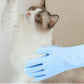 2-in-1 Silicone Rubber Pet Grooming Scrubber – Blue
