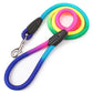 Colorful Nylon Round Dog Leash – Hand-Held Pet Leash