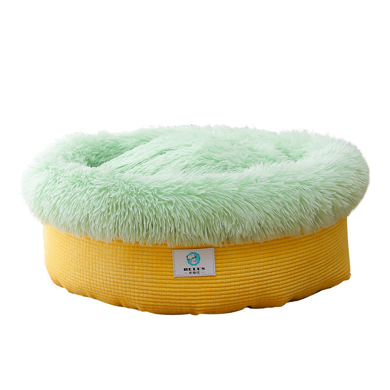 Winter Thick Plush Pet Bed – Warm Cozy Bed for Dogs & Cats