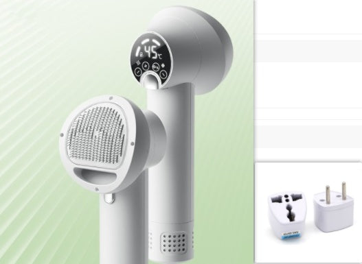 Smart Pet Hair Dryer & Comb – Silent Grooming for Dogs & Cats