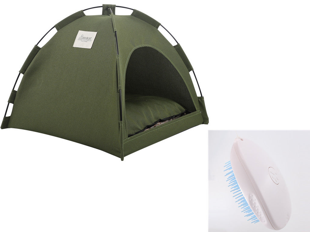 Foldable Cooling Tent Cat Bed – Portable Shade Shelter for Pets