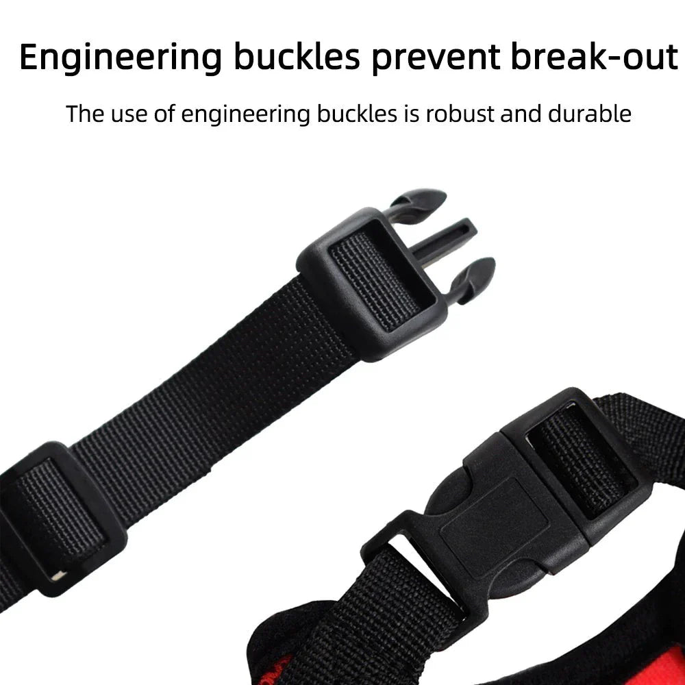 Adjustable Reflective Pet Harness – Dog & Cat Control Vest with Leash