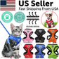 Adjustable Reflective Pet Harness – Dog & Cat Control Vest with Leash