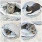 Plush Self-Warming Pet Bed – Cozy Indoor Bed for Cats & Small Dogs